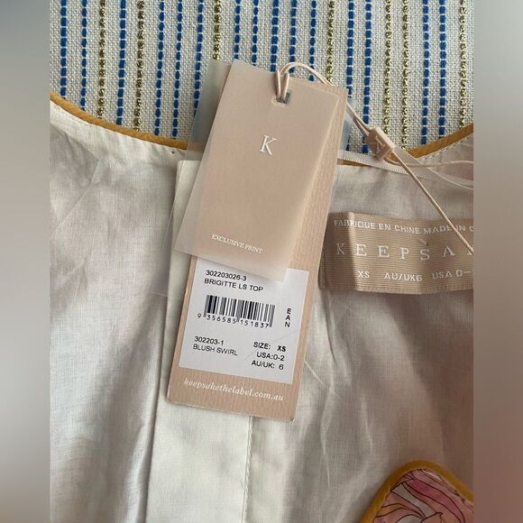 Keepsake the label long sleeve V neck crop top size XS - Picture 16 of 16